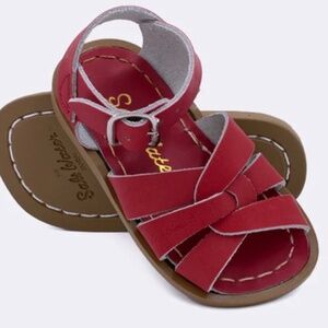 altwater Sun-San Kids Sandals Sz 7 Leather Classic Hoy Shoe USA made red 2 3 T